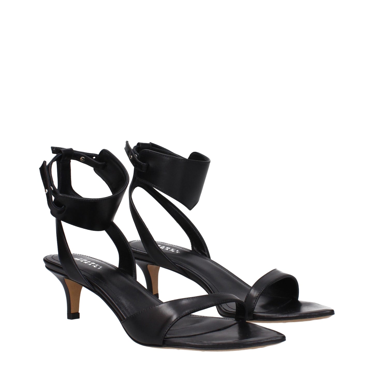 Isabel Marant Black Leather Sandals