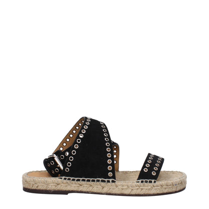 Isabel Marant Black Leather Sandals