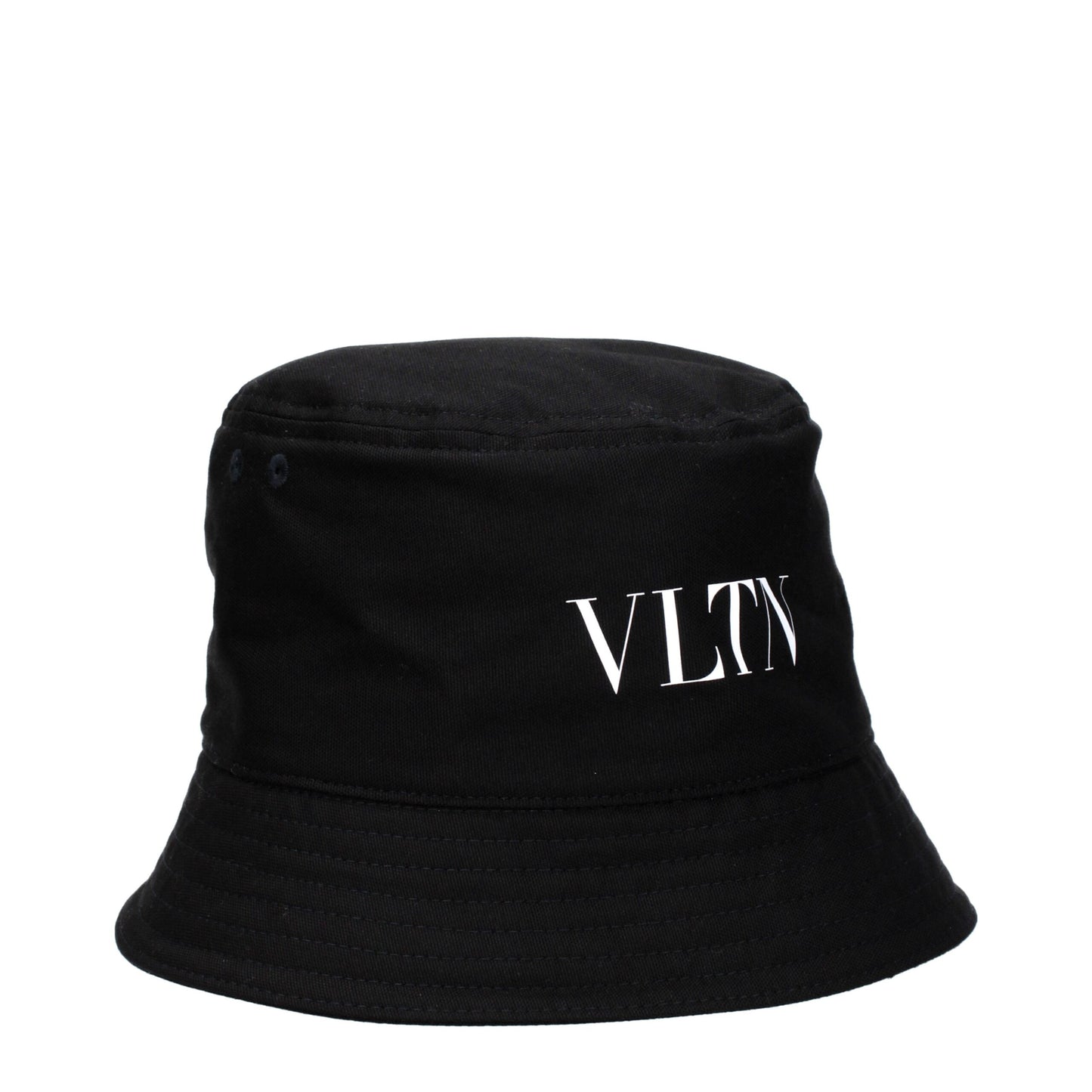 Valentino Garavani Black Cotton Bucket Hat