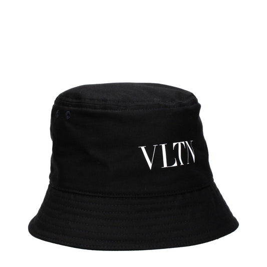 Valentino Garavani Black Cotton Bucket Hat