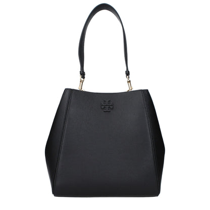 Tory Burch Black Leather Shoulder Bag