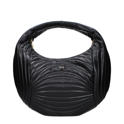 Salvatore Ferragamo Black Leather Handbag