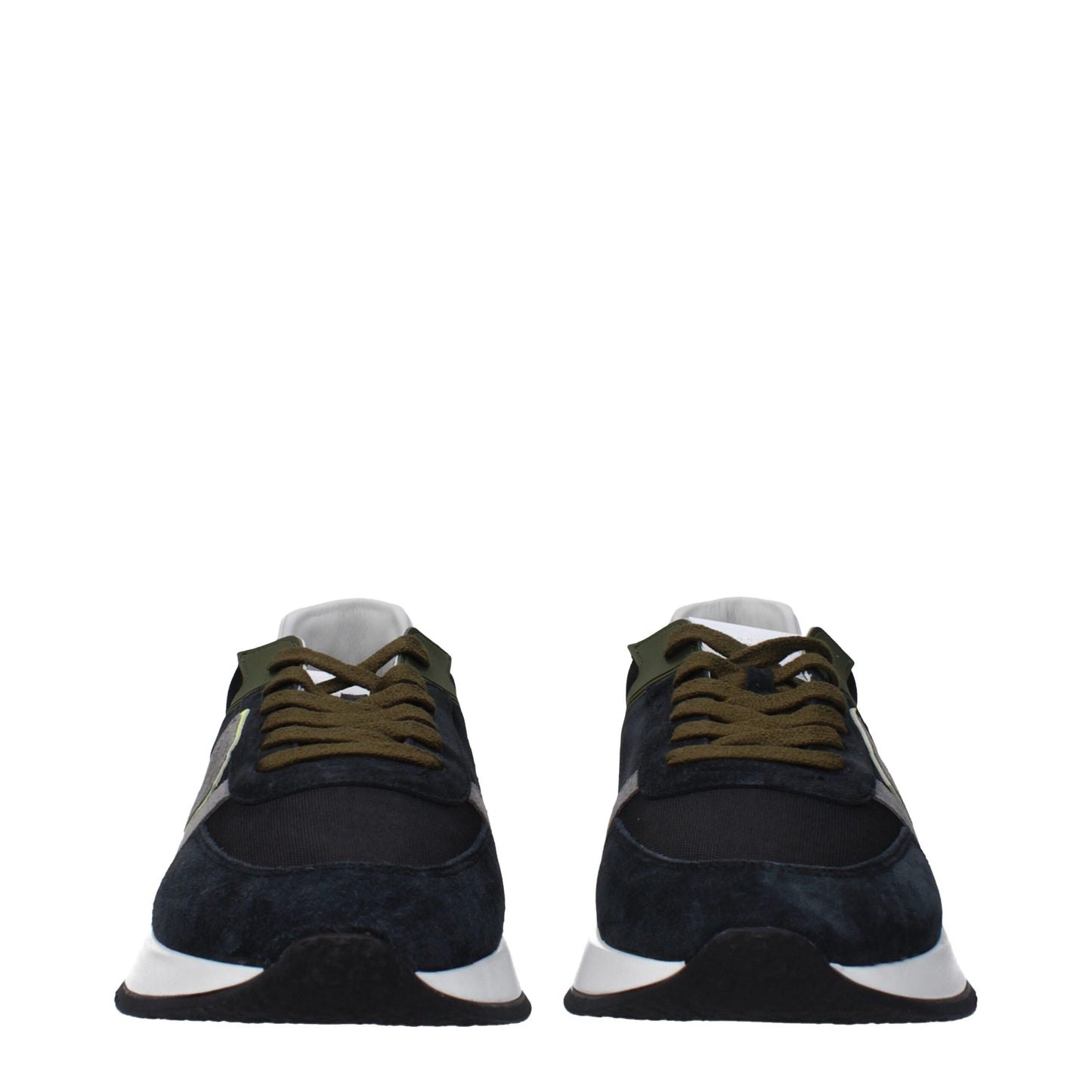 Philippe Model Blue Leather Athletic Sneakers