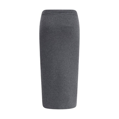 Tom Ford Gray Cashmere Long Skirt