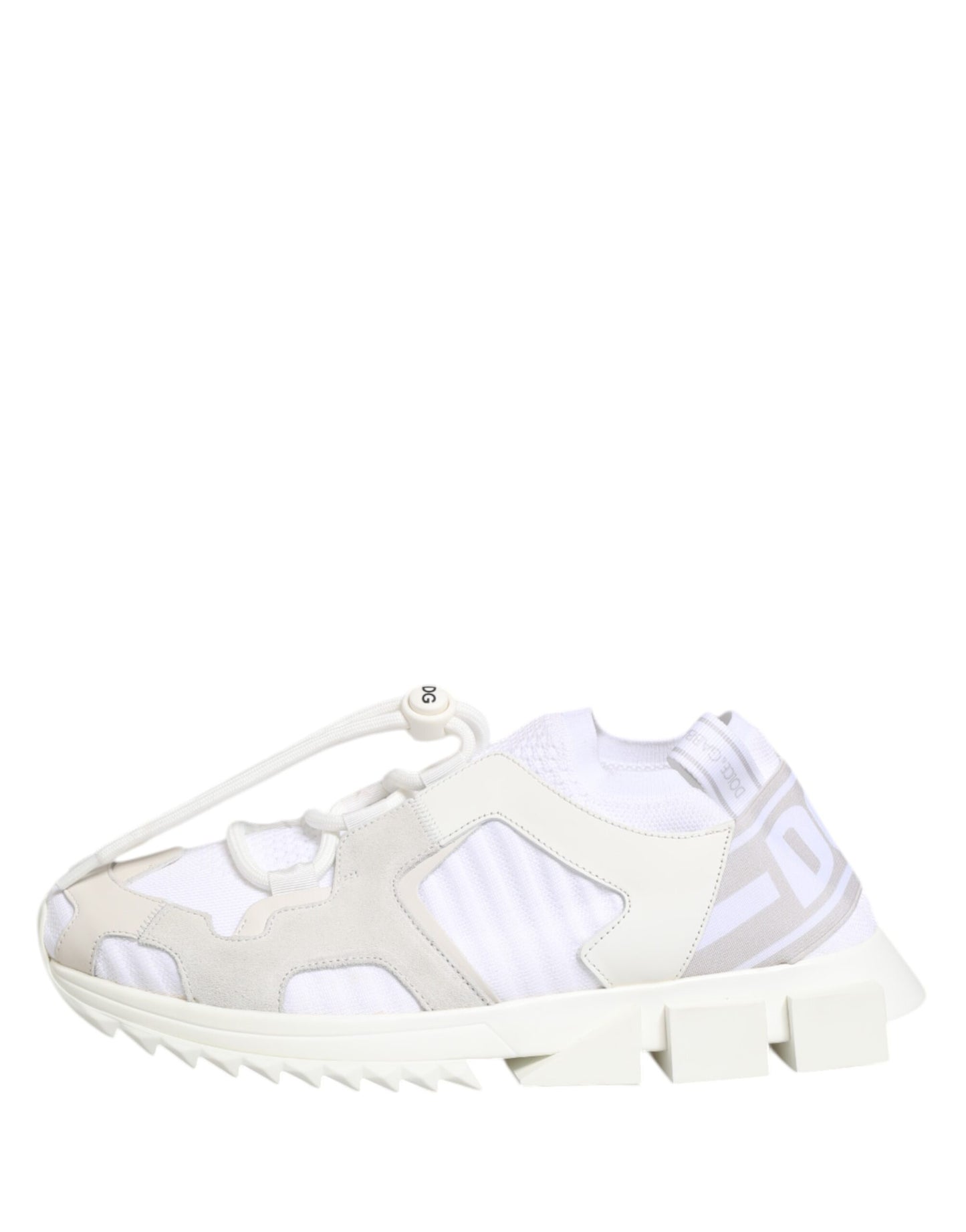 Dolce & Gabbana White Sorrento Low Top Lace Up Sneakers Shoes