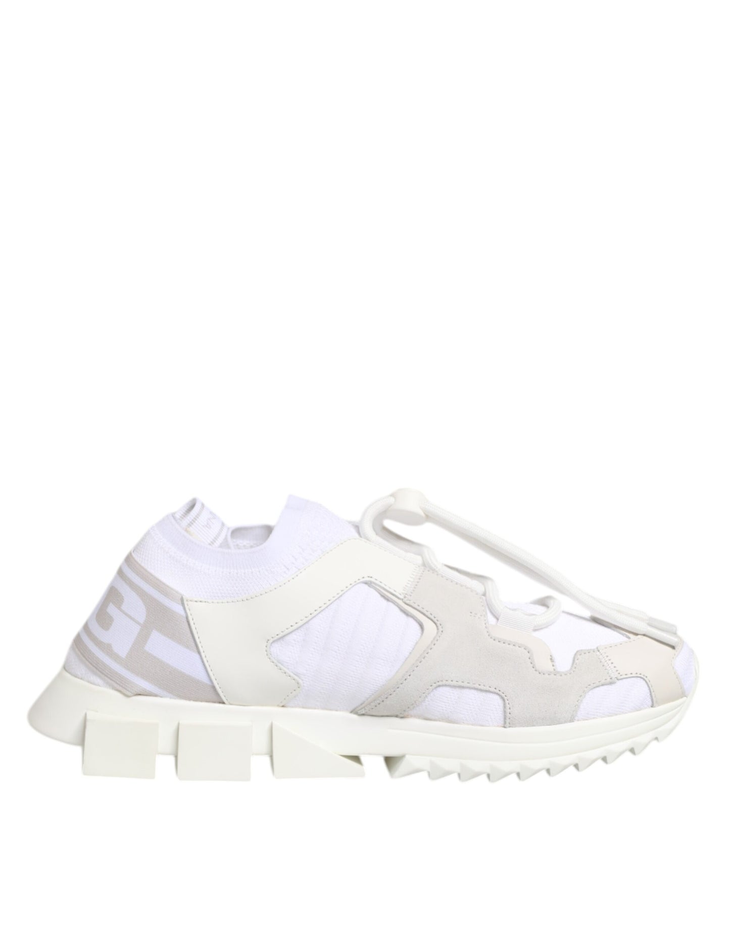 Dolce & Gabbana White Sorrento Low Top Lace Up Sneakers Shoes