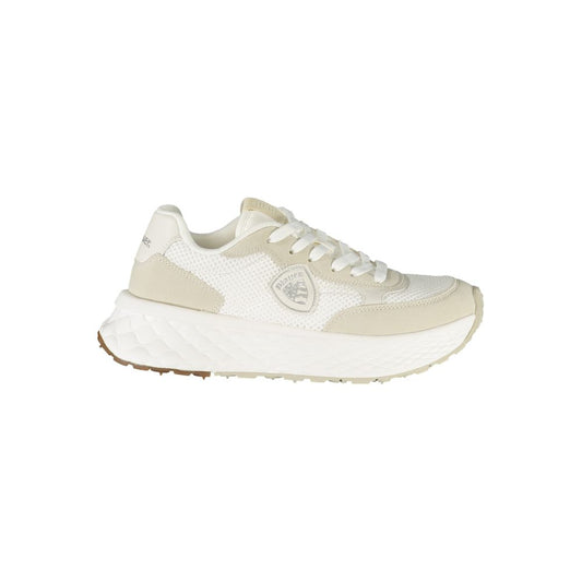Blauer White Polyester Women Sneaker