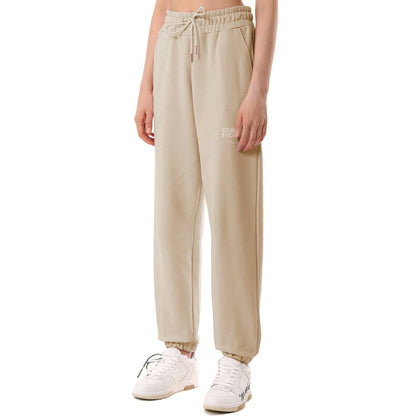 Comme Des Fuckdown Beige Cotton Women Sweatpant