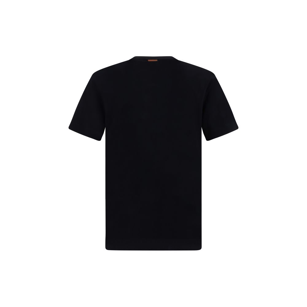 ZEGNA Black Cotton T-Shirt