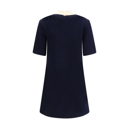 Thom Browne Blue Cotton Casual Dress