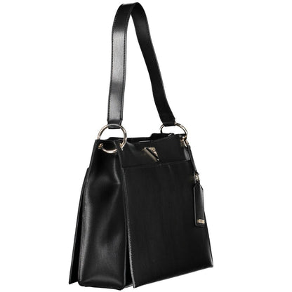 Guess Jeans Black Polyethylene Handbag