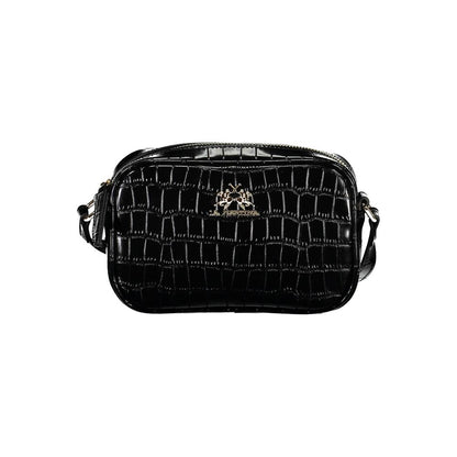 La Martina Black Polyethylene Handbag