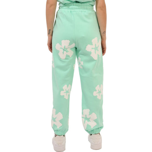 Comme Des Fuckdown Green Cotton Women Sweatpant
