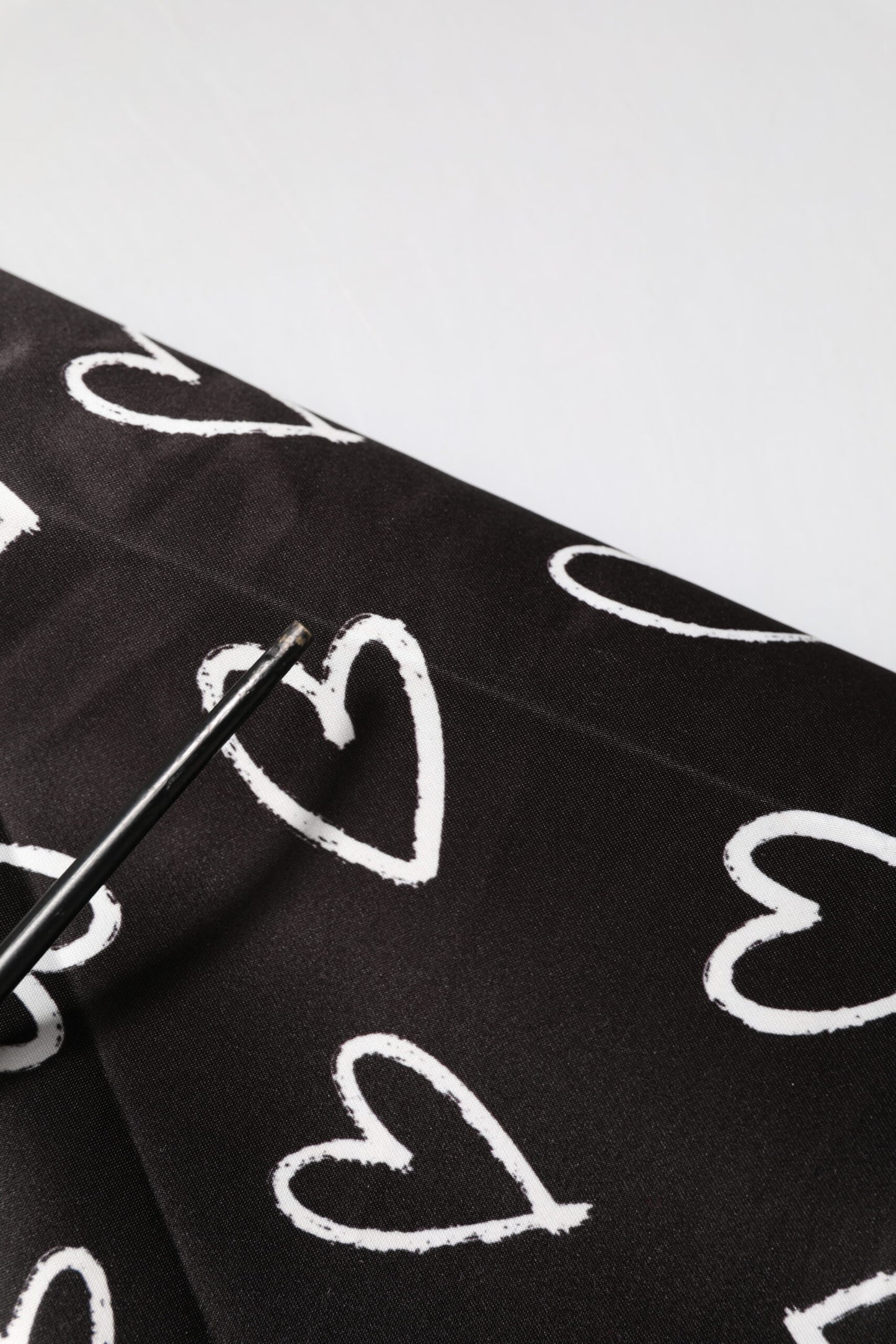 Dolce & Gabbana Black Polyester Heart Print Bomber Jacket