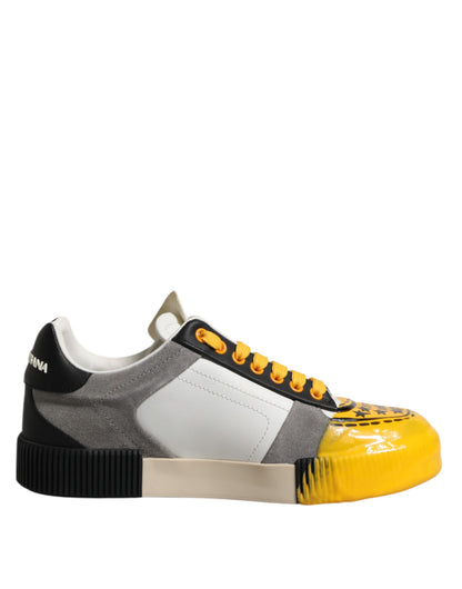 Dolce & Gabbana Multicolor MIAMI Low Top Sneakers Shoes