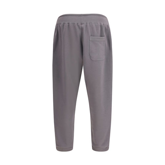 Y-3 Gray Cotton Joggers (Workout Pants)