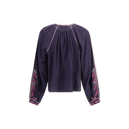 Marant Etoile Blue Cotton Blouse