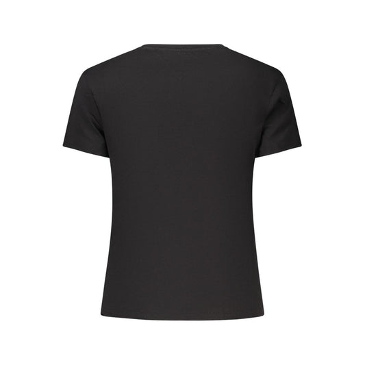 Tommy Hilfiger Black Cotton Women T-Shirt