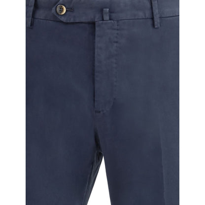 PT Torino Blue Elastane Casual Pants