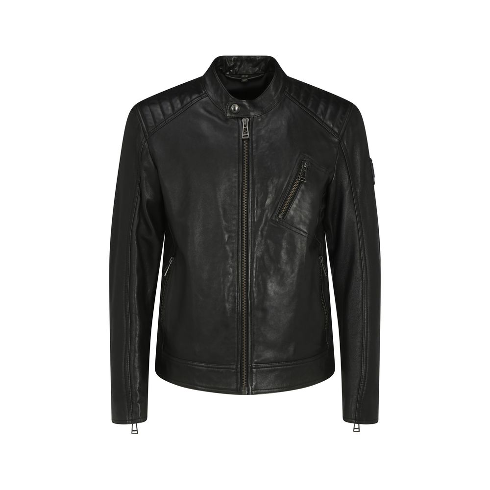 Belstaff Black Leather Jacket