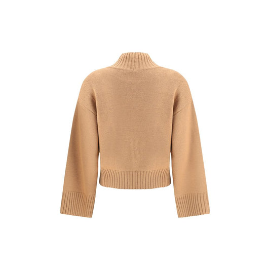 Fabiana Filippi Beige Fleece Wool Sweatshirt