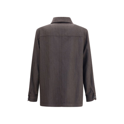 Brioni Brown Wool Coat