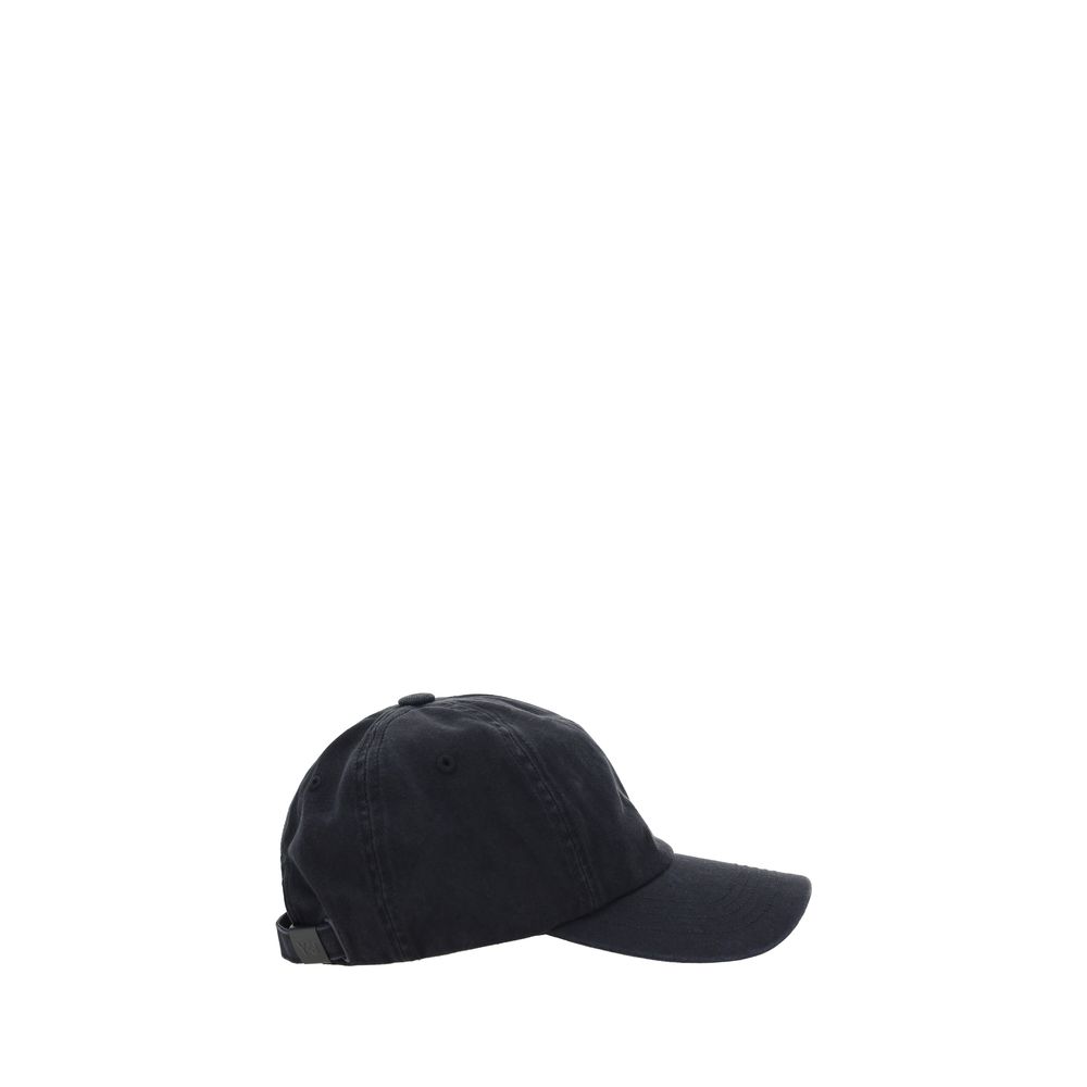 Y-3 Black Cotton Cap (Baseball Hat)