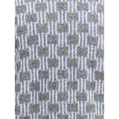 Giorgio Armani Light Blue Cotton Turtleneck