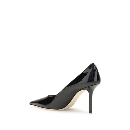 Jimmy Choo Black Calf Leather Bos Taurus High Heel Pumps