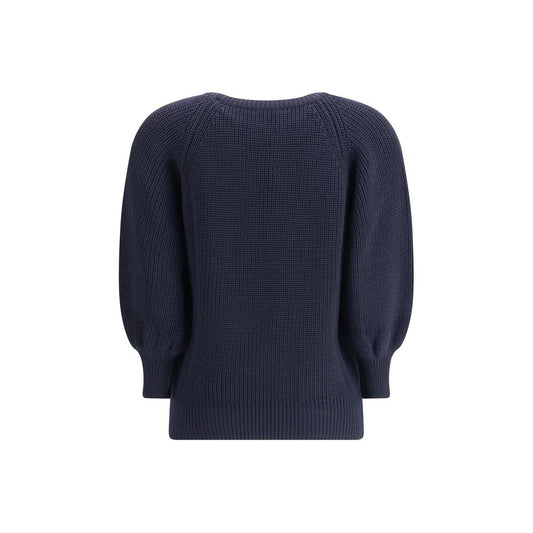 Ella Blue Merino Wool Sweater