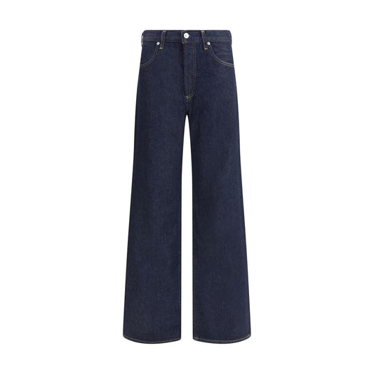 Citizens of Humanity Blue Recycled Cotton Straight-Leg Jeans