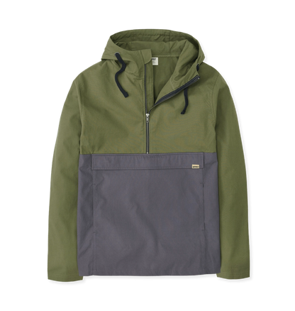 Men's Ebb Water-Repellent Smock   Khaki & Slate Grey