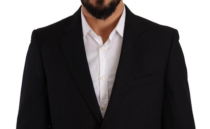 Domenico Tagliente Blue Polyester Single Breasted Formal 2 Piece Suit