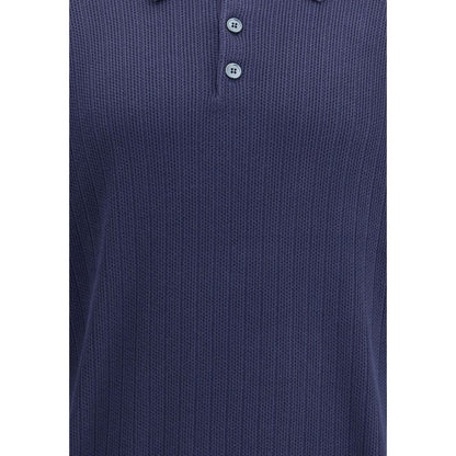 Brunello Cucinelli Blue Cotton Sweatshirt