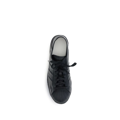 Y-3 Black Calf Leather Bos Taurus Sneakers