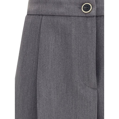 Cruna Gray Polyester Casual Pants