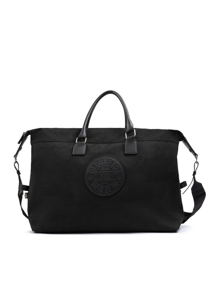 Dsquared² Black Fabric Weekend Travel Bag
