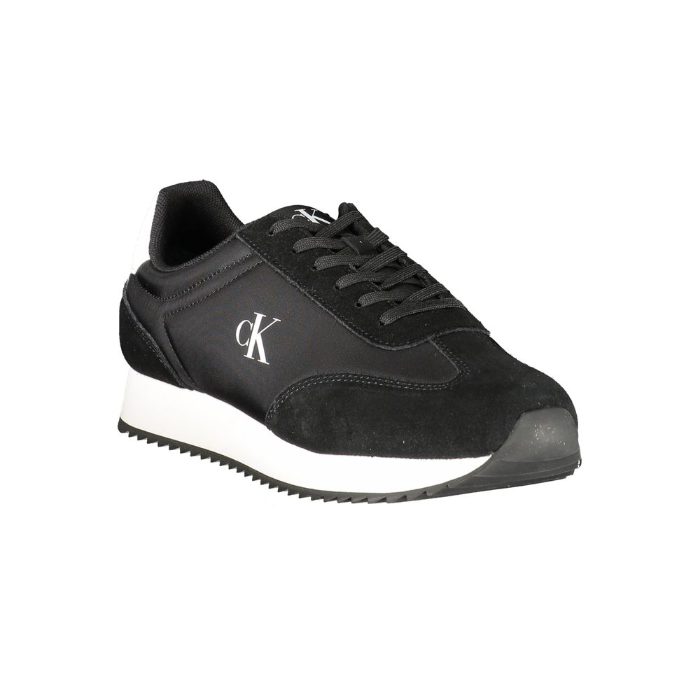 Calvin Klein Black Leather Men Sneaker