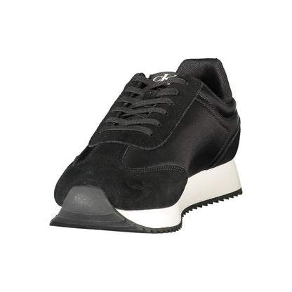 Calvin Klein Black Leather Men Sneaker