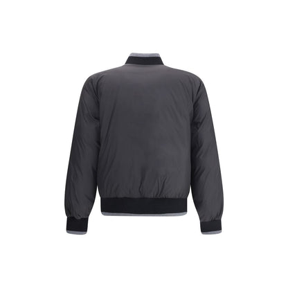 Dolce & Gabbana Gray Cotton Bomber