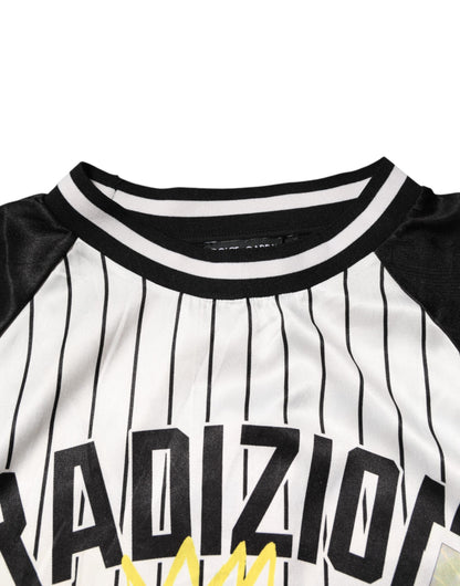 Dolce & Gabbana Tradizione Graffiti Print Oversized Men T-shirt