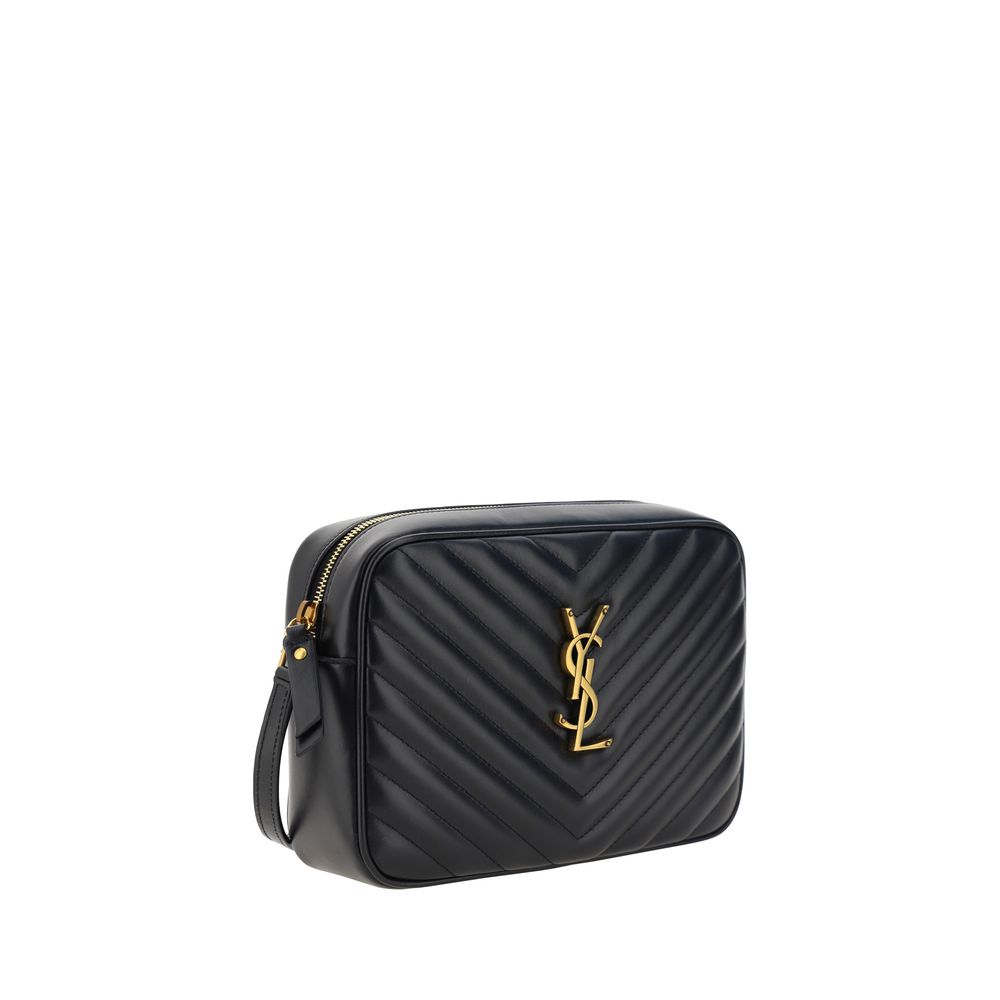 Saint Laurent Black Calf Leather Bos Taurus Shoulder Bag