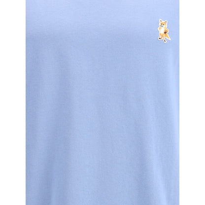 Maison Kitsuné Light Blue Cotton T-Shirt