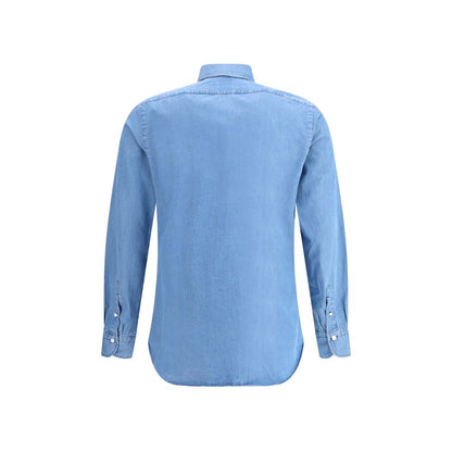 Finamore Blue Denim Shirt