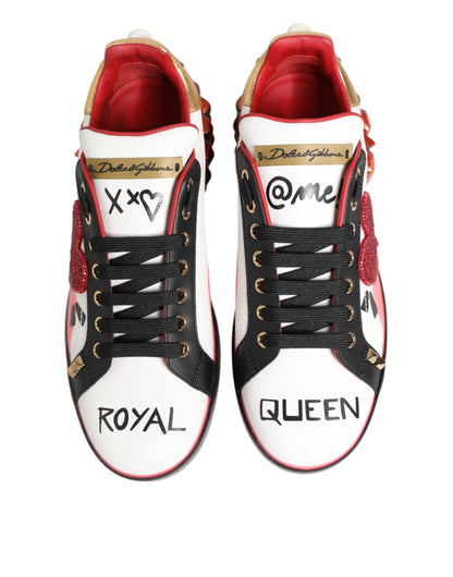 Dolce & Gabbana Multicolor Portofino Low Top Sneakers Shoes
