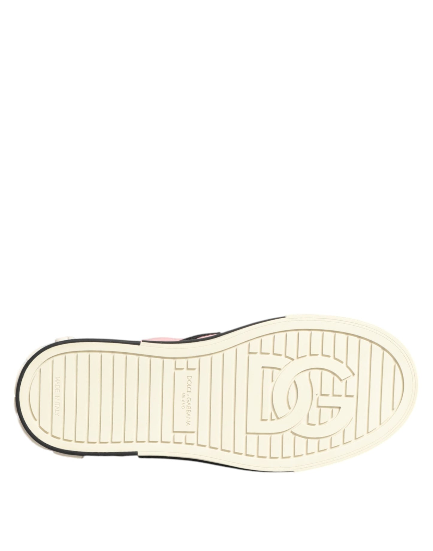 Dolce & Gabbana Pink Quilted Nylon Slip-On Sneaker Shoes