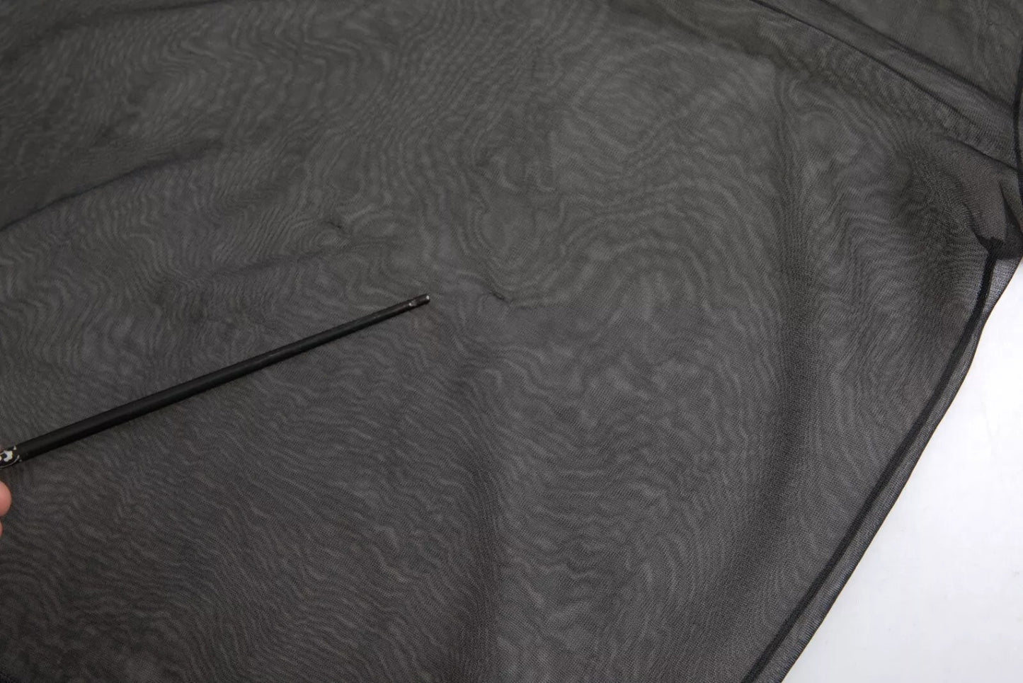 Dolce & Gabbana Black Mesh Turtleneck Sheer Blouse Top