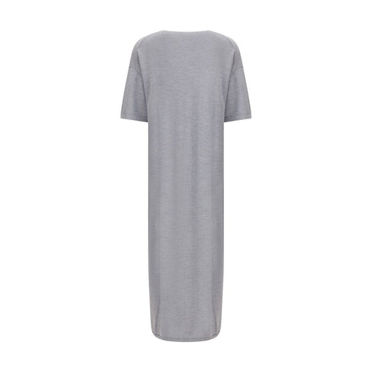 Khaite Gray Wool Casual Dress