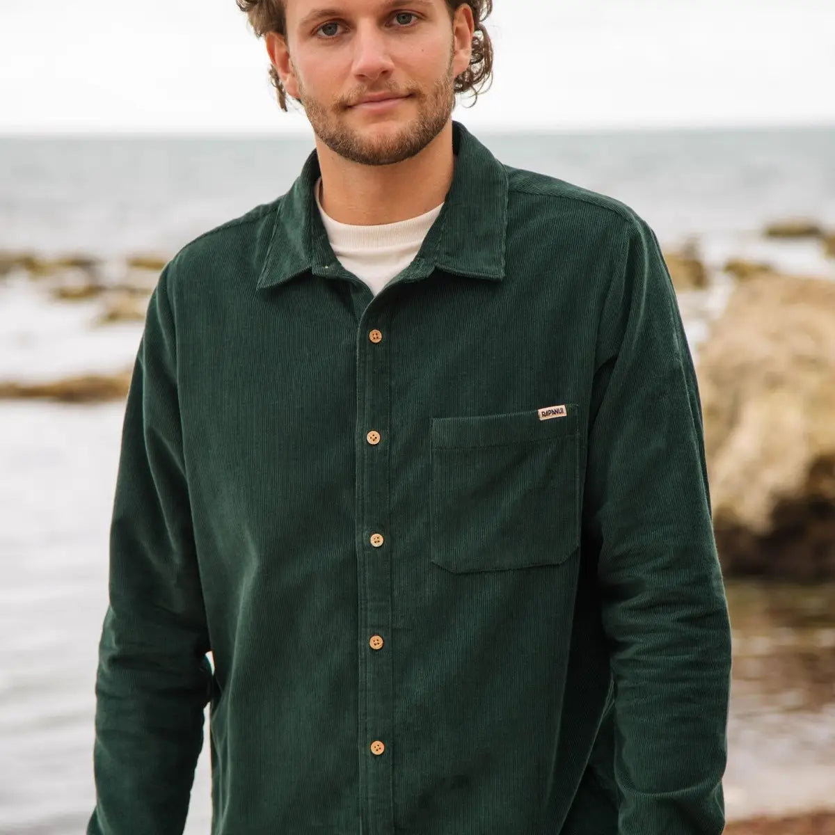 Men's Forester Corduroy Shirt Evergreen