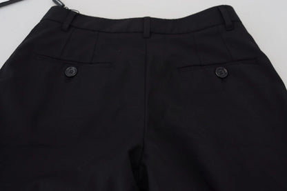 Dolce & Gabbana Black High Waist Skinny Trouser STAFF Pants